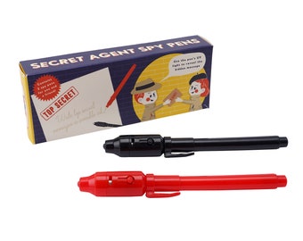 Buy Secret Agent Spy UV Pens Pens Included 1x Red 1x Black