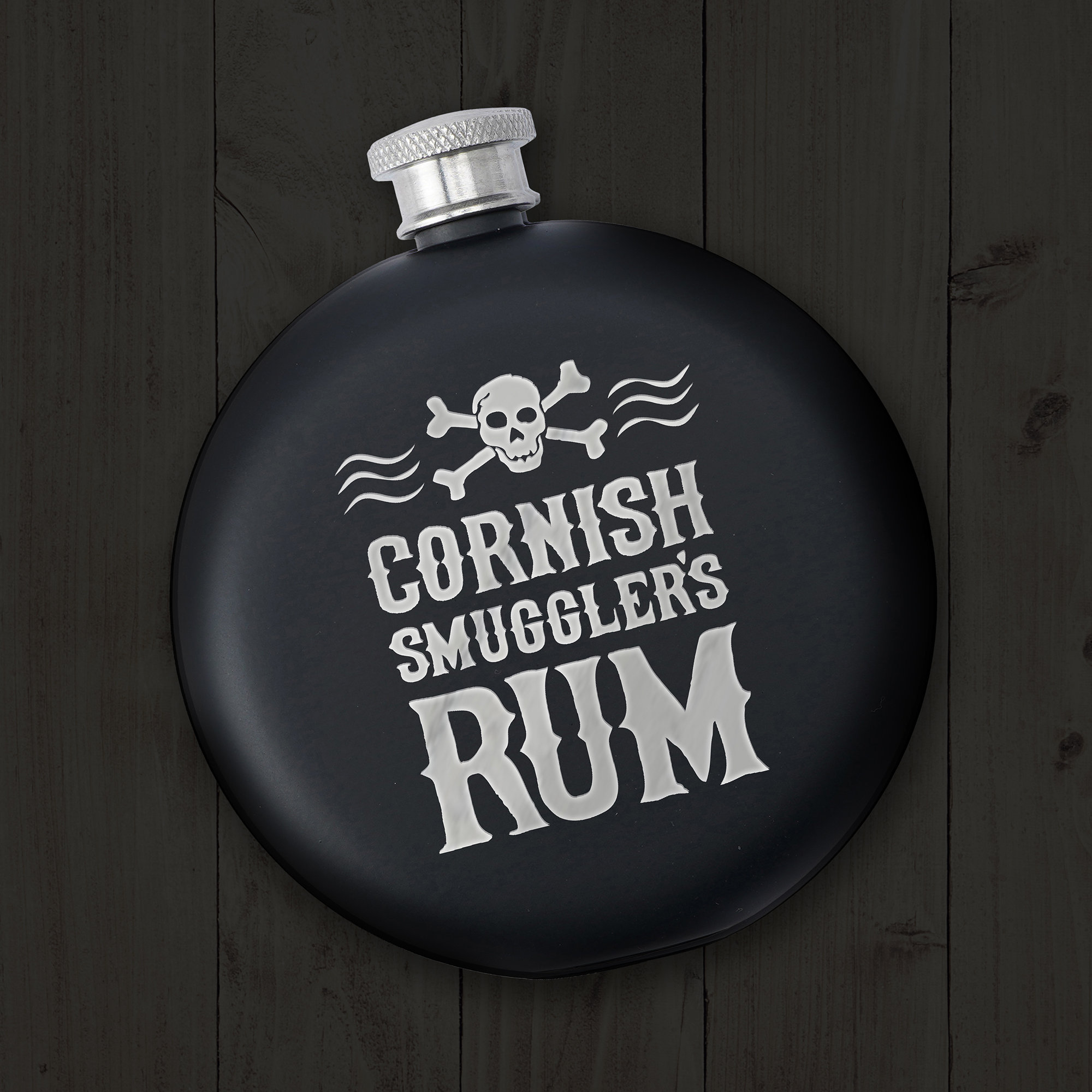 Cornish Smugglers Rum Schwarz 6 Unzen Flachmann