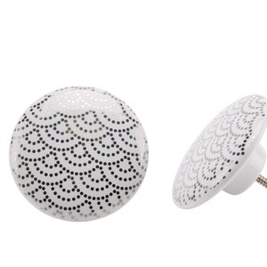 2er-Set | Silber Jakobsmuschel Griff • Möbelknauf • Möbelknauf • DIY Upcycle • Geschenke für Zuhause • Heimwerken