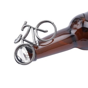 Bicycle Shape Bottle Opener Silver Finish On Your Bike Drink Accessory Gift Box Gift For Him image 3