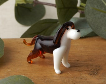 Glass Beagle Ornament in Gift Box