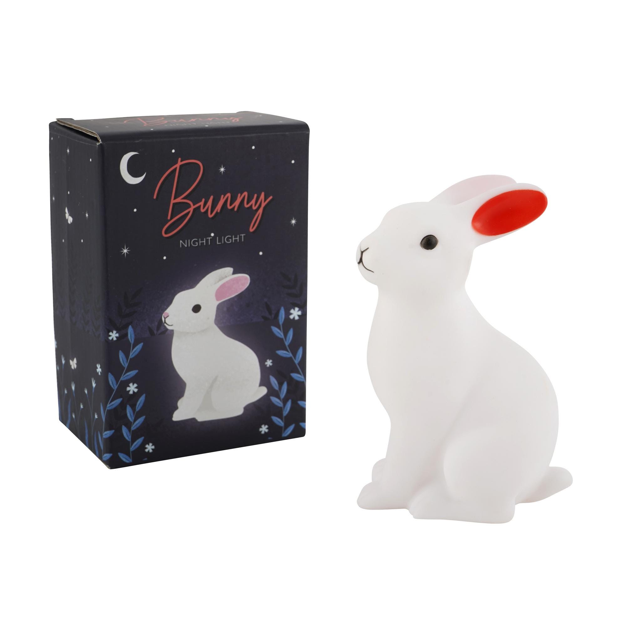Pink Rabbit Night Light Bunny Rabbit Night Light | Nursery Bedtime Decor - Etsy