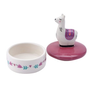 Llama Trinket Pot Jewellery Box Earrings Rings Gift Boxed Gift For Her image 3