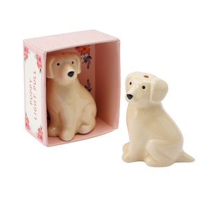 Keramik Hundewelpe Licht Pull • Goldener Labrador Retriever • Geschenk Box • Geschenk für Zuhause