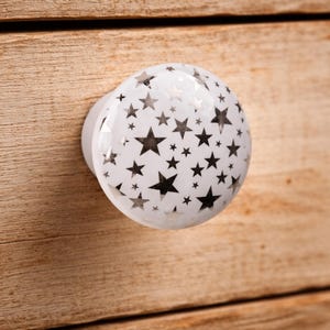 Star Drawer Pulls (Set of 2) | Silver Nursery Decor