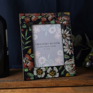 Twilight Bloom Glass 6x4 Photo Frame In Gift Box | Perfect Gift | New Home | Memories