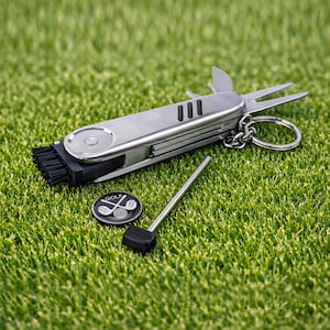 Golfing 7-In-1 Multi Tool | Ball Marker Brush Pen | Gift For Him