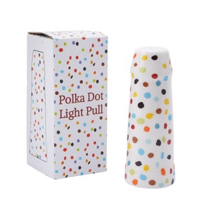 1 Ceramic Polka Dot Light Pull In Gift Box