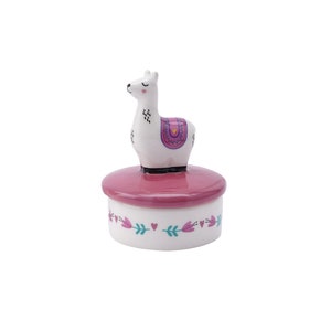 Llama Trinket Pot Jewellery Box Earrings Rings Gift Boxed Gift For Her image 2