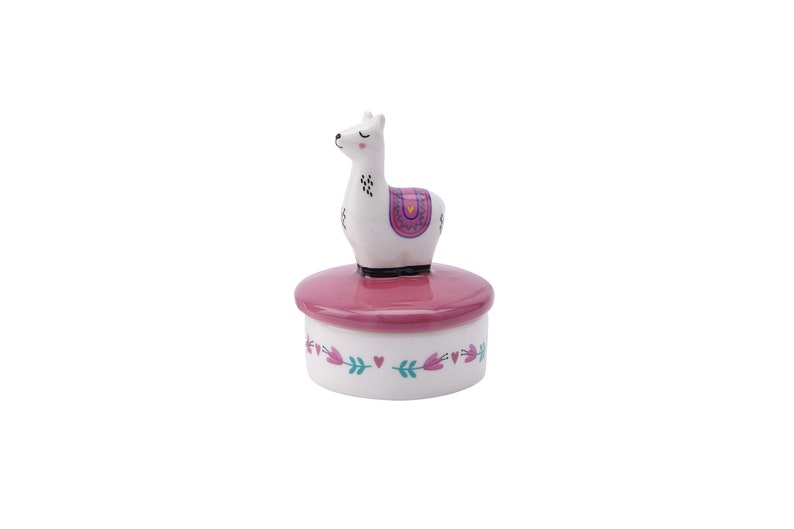 Llama Trinket Pot Jewellery Box Earrings Rings Gift Boxed Gift For Her image 2