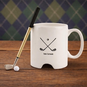 Golf Game Mug 'Tee Break' In Gift Box | Golf Gift | Office Gift | Novelty Mug | Golf Enthusiast