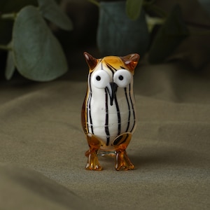 Glass Owl In Gift Box • Decoration • Ornament • Collectable • Gift For Home • Home Decor
