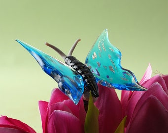 Artisan Glass Butterfly In Gift Box