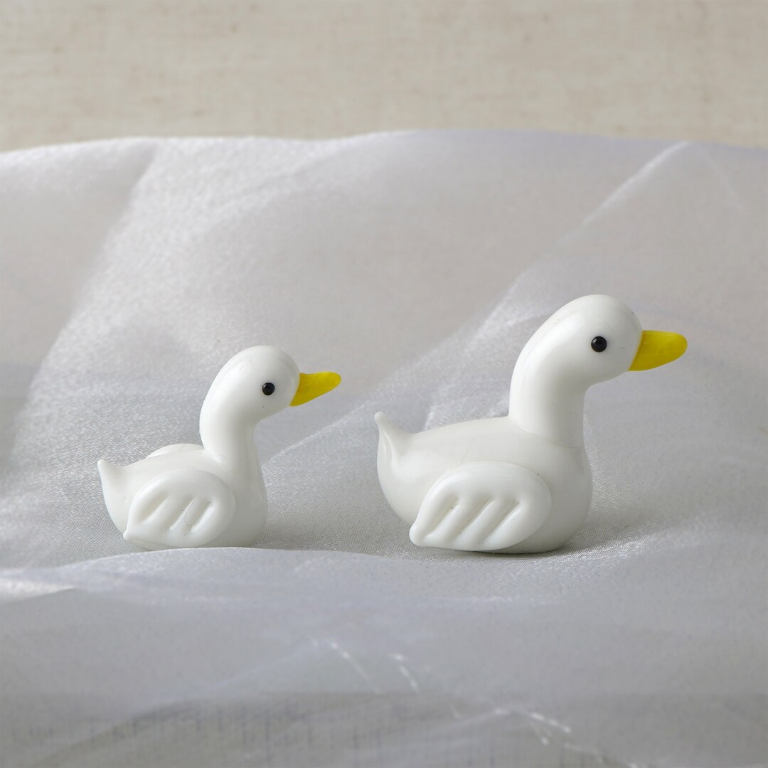 Glass Set of 2 Ducks in Gift Box • Decoration • Ornament
