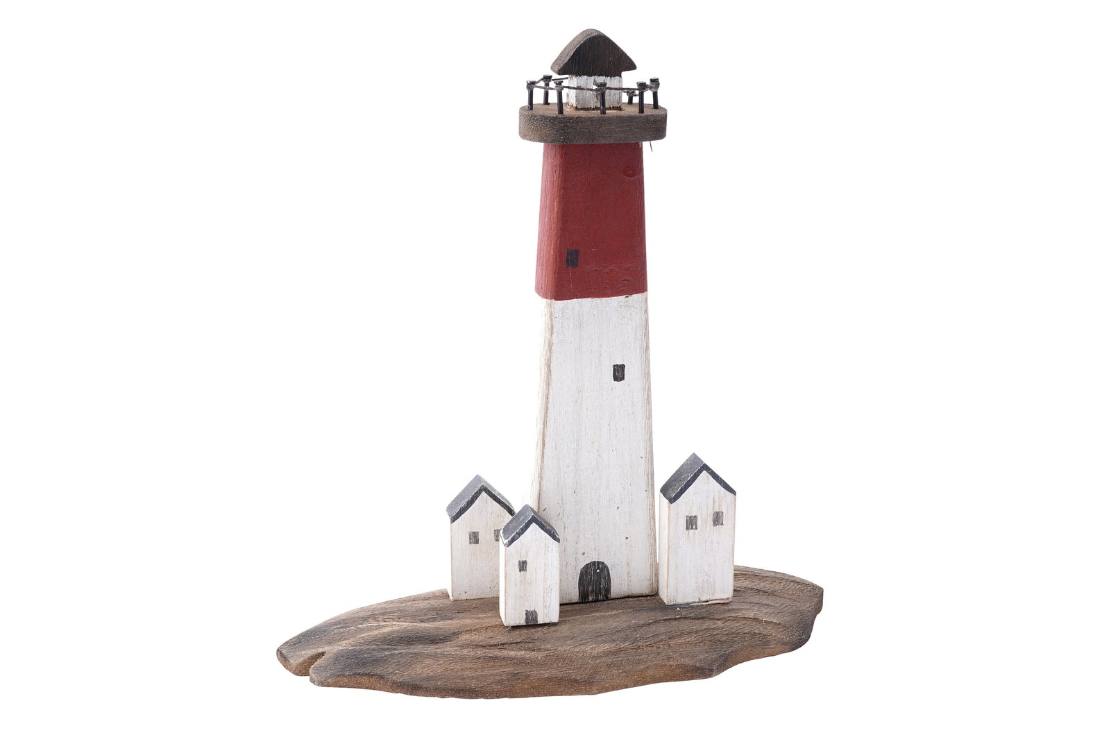 Wooden Decorative Lighthouse Ornament Etsy