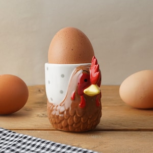 Great British Coop Co. Hen Ceramic Egg Cup • With Gift Box • Breakfast • Kitchen Accessory • Gift For Home
