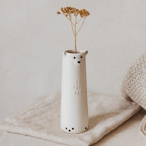 Send With Love Bear Bud Vase | Homeware | Home Decor | Single Flower
