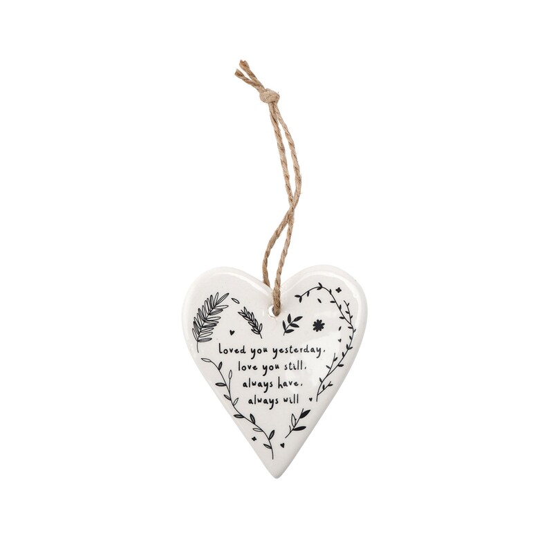 CGBGiftware Send With Love Ceramic Hanger