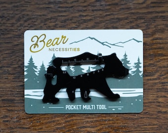 Bear Pocket Multi Tool | "Bear Necessities" Engraved Gadget