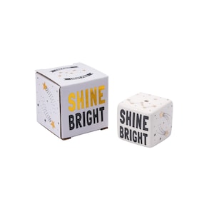 White Cube Light Pull &#39;Shine Bright&#39;
