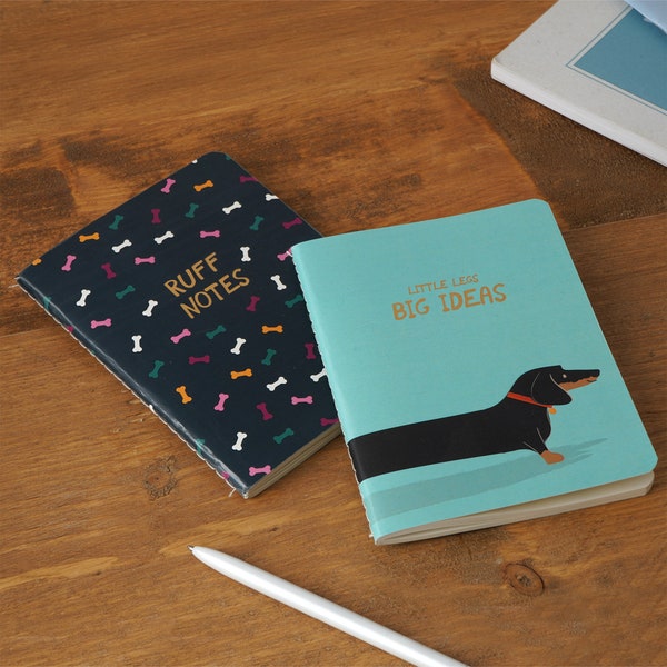 Set of 2 Top Dog 'Little Legs Big Ideas' Notebooks