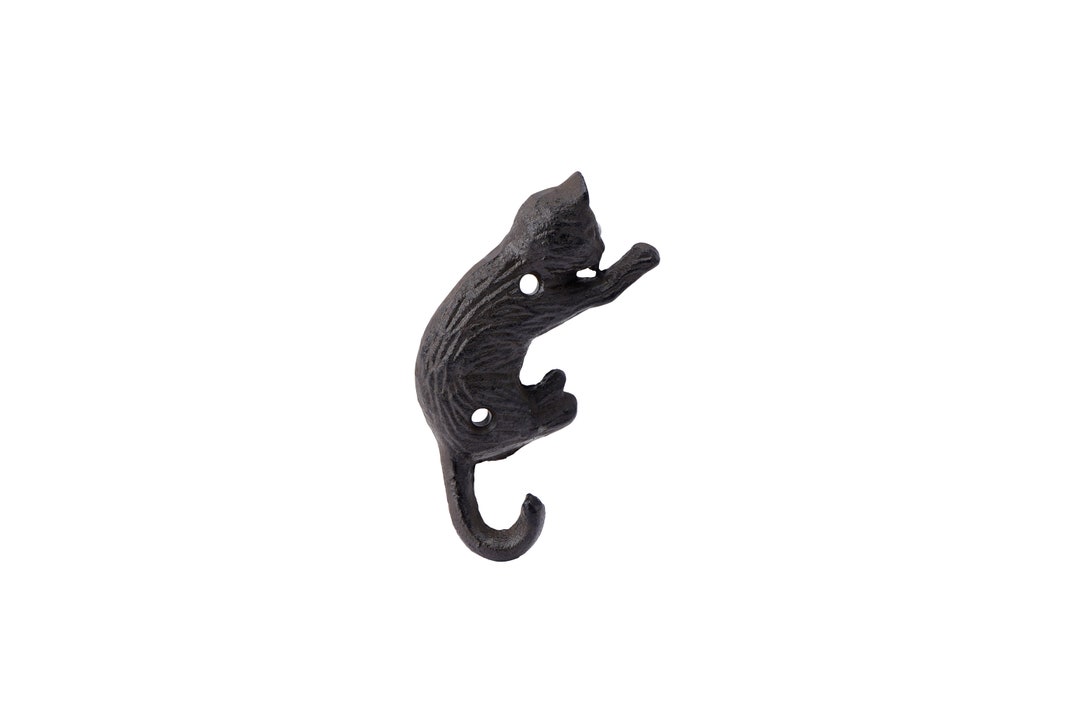 Cast Iron Cat Tail Wall Hook Etsy