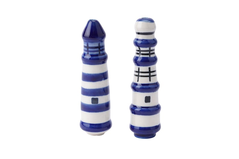 1 Design Selected at Random 1 Lighthouse Nautical Ceramic Light Pull Handle