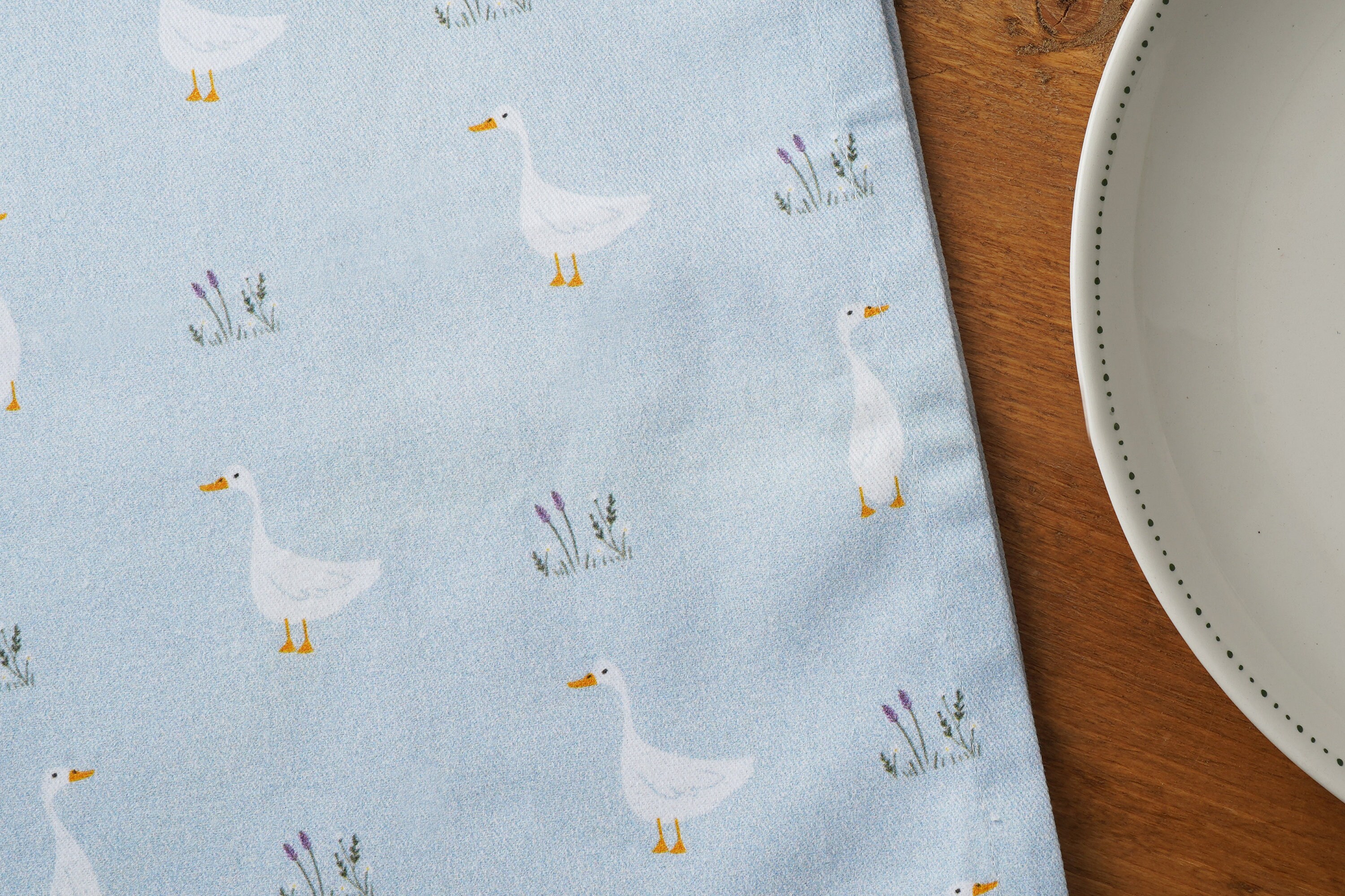 Bramble Farm Duck Illustrated Tea Towel