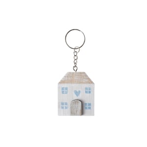 Send With Love Wooden House Keyring | Key Accessory | Nautical