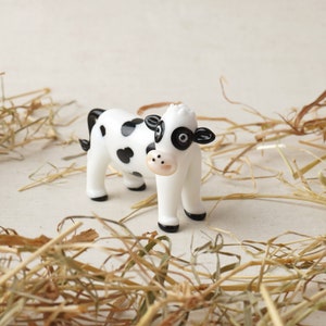 Artisan Glass Cow In Gift Box image 1