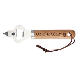 Abridor de botellas de madera 'One More' / Regalo perfecto / Novedad / Artículos de bar / Regalo irlandés / Día de San Patricio