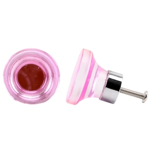 Set of 2 | Pink Acrylic Drawer Pulls • Cabinet Pull • Drawer Knob • DIY Upcycle • Gifts for Home • Home Improvement • Rennovations