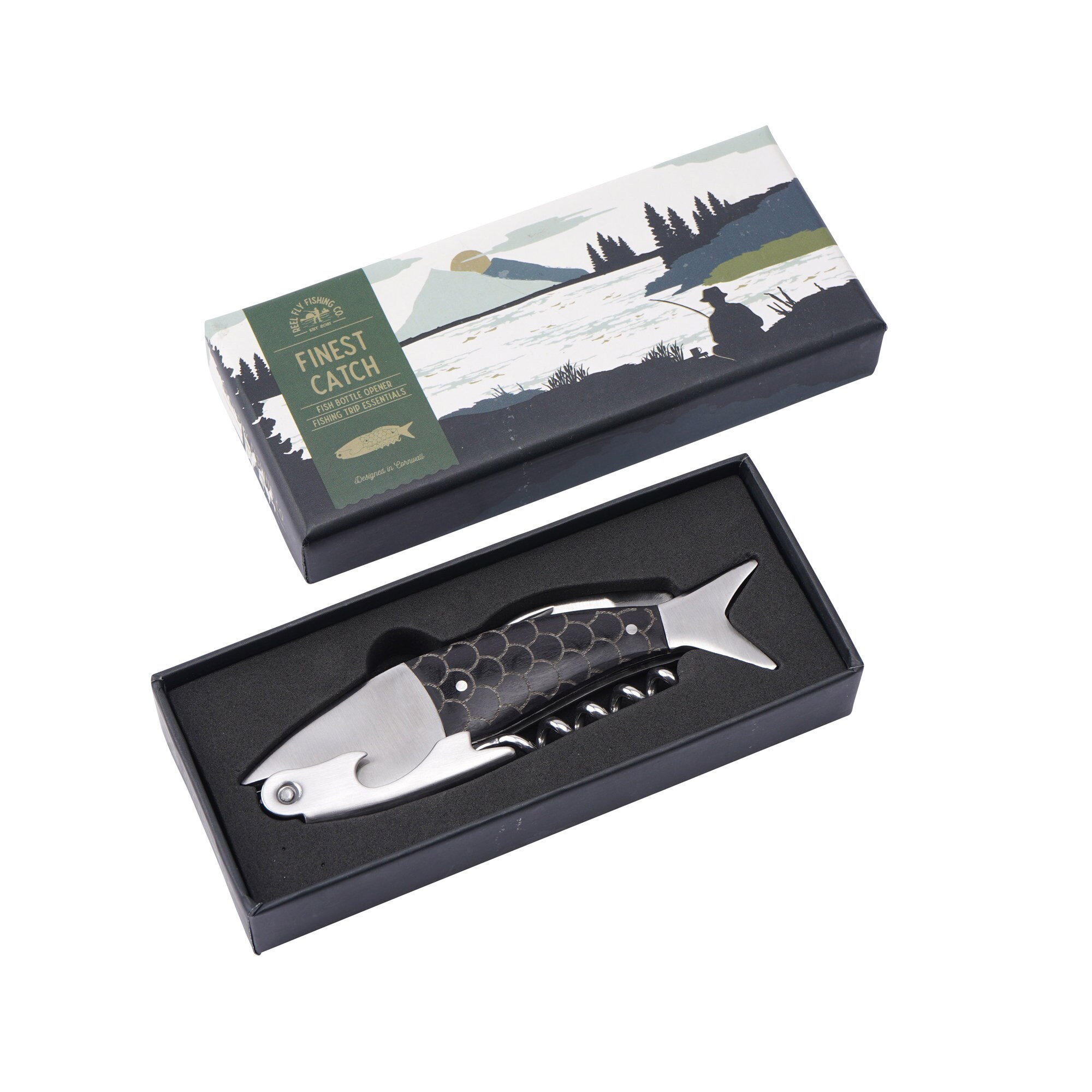 3 in 1 Fish Bottle Opener Gift Box Bar Accessory gift for Him 