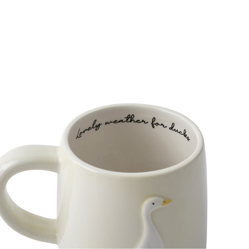 Bramble Farm Duck Stoneware Mug Gift Boxed Artisan Coffee & Tea Cup Rustic Farmhouse Design Ideal Gift image 4