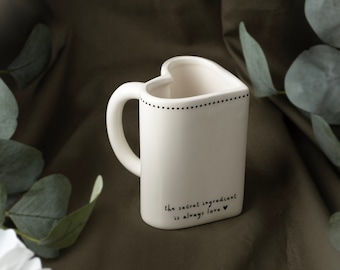 Send With Love Heart Shaped Jug In Gift Box