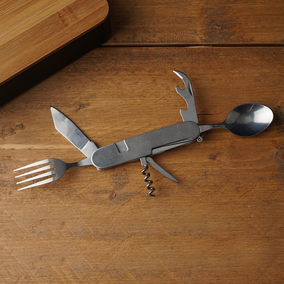 Camping Cutlery Tool Can and Bottle Opener Travel Adventure