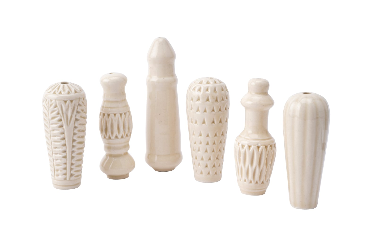 1 X Cream Ceramic Light Pull Cord Pull for Bathroom Lighing, Blinds