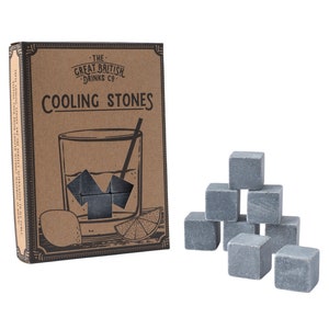 Loft Set of 9 Marble Reusable Cooling Whiskey & Gin Stones | Barware | Mixology | Cocktails | Party | Drinkware | Partyware