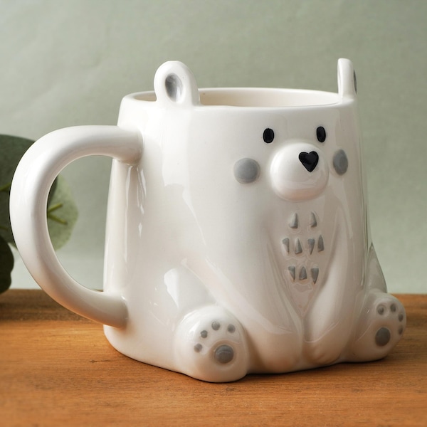 Send With Love Ceramic Bear Mug In Gift Box | Kitchenware | Tableware | Homeware