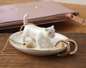 Cool Cat 'Little Curiosities' Kitten Ring Dish in Gift Box