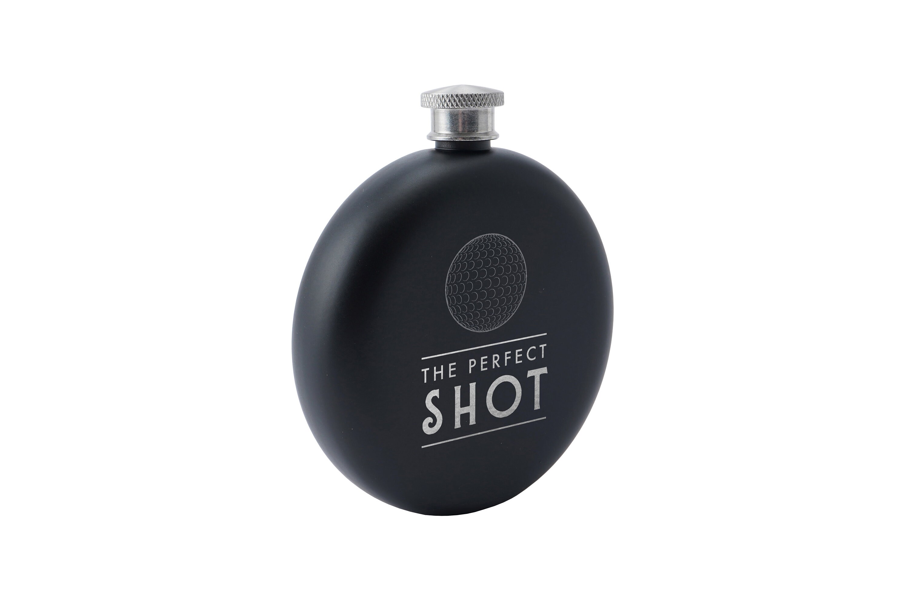 Flacon De Hanche Dapper Chap 'Wet Your Whistle' 5 Oz - Métal Argenté - Neuf