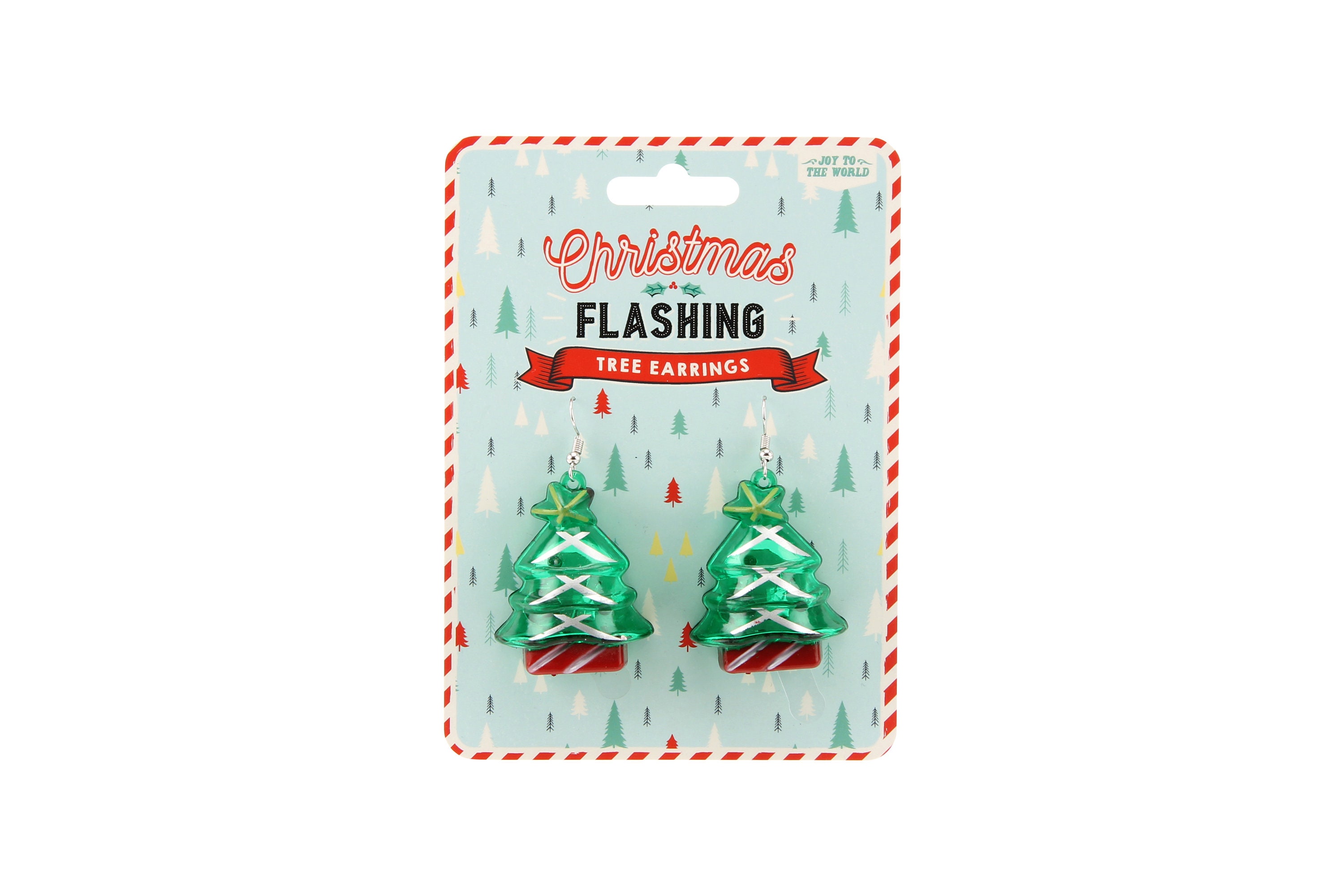 Flashing sale santa earrings