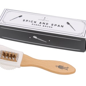 Dapper Chap &#39;Spick & Span&#39; Suede Brush • Gift Box • Gift For Home