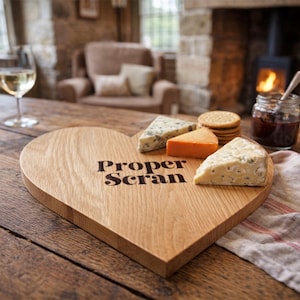 オークハートサービングボード - 「Proper Scran」 | キッチン用品 | サーブウェア | テーブルウェア | ホームウェア