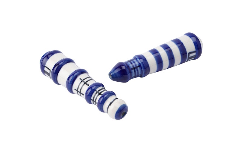 1 Design Selected at Random 1 Lighthouse Nautical Ceramic Light Pull Handle