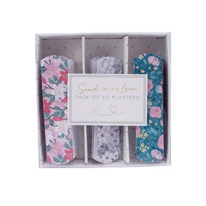 Pack of 30 Floral Send With Love Plaster • One Size • Health and Beauty • Gift For Home