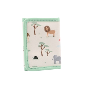 Portafoglio per bambini ripiegabile in velcro con portacarte • Safari • Denaro • Regalo per bambini