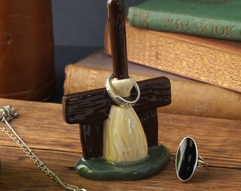Enchanted Emporium Broomstick Ring Holder | Halloween | Gift Box