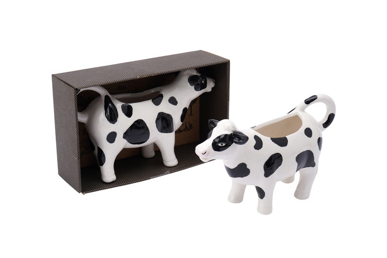 Large Ceramic Cow Milk Jug with Gift Box image 3