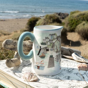Steengoed melkkan Seaside Harbor House | Geschenkdoos | Keukenaccessoire | Cadeau voor haar | Cadeau voor thuis
